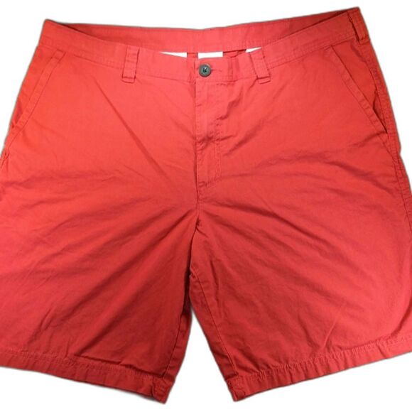 Columbia NWOT Lightweight Cotton Bermuda Shorts Men's 40W. Red 4 Pockets........ - Picture 1 of 11